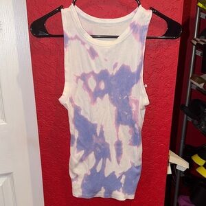 a new day Pink and Purple Tie-Dye Tank Top